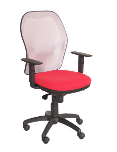 SILLA JORQUERA BALI CON BRAZOS MALLA GRIS