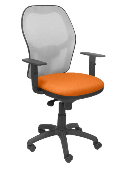 SILLA JORQUERA BALI CON BRAZOS MALLA GRIS