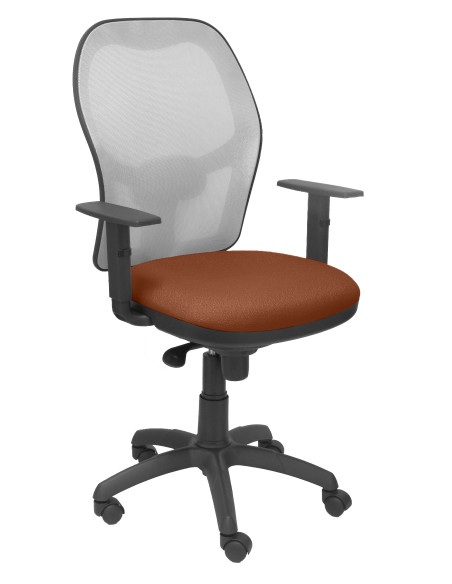 SILLA JORQUERA BALI CON BRAZOS MALLA GRIS