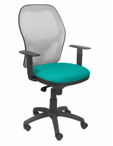 SILLA JORQUERA BALI CON BRAZOS MALLA GRIS