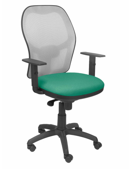 SILLA JORQUERA BALI CON BRAZOS MALLA GRIS