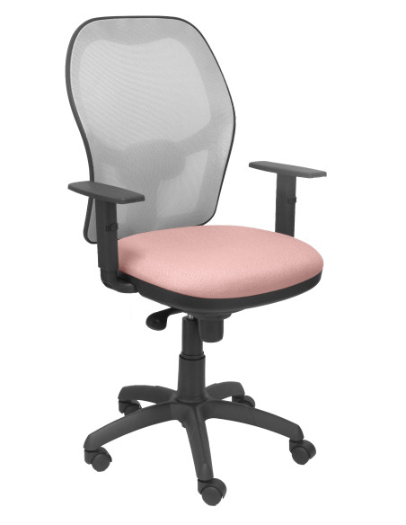 SILLA JORQUERA BALI CON BRAZOS MALLA GRIS