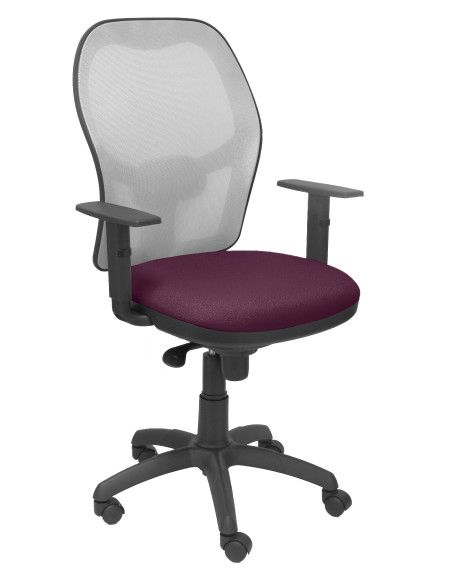 SILLA JORQUERA BALI CON BRAZOS MALLA GRIS