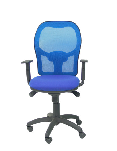SILLA JORQUERA BALI CON BRAZOS MALLA AZUL