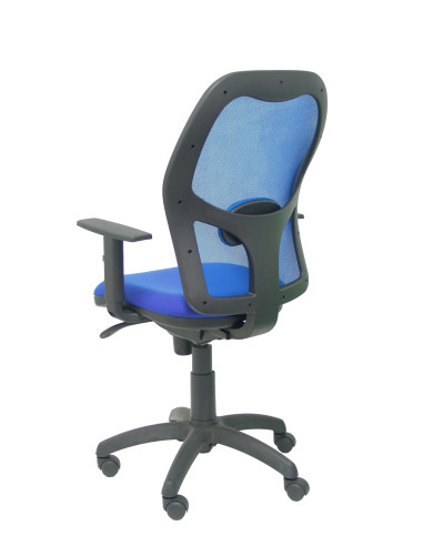 SILLA JORQUERA BALI CON BRAZOS MALLA AZUL