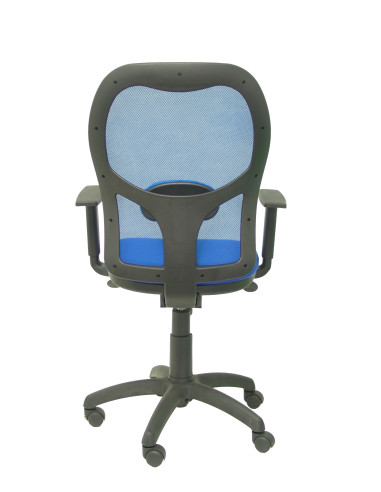 SILLA JORQUERA BALI CON BRAZOS MALLA AZUL