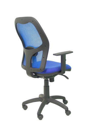 SILLA JORQUERA BALI CON BRAZOS MALLA AZUL