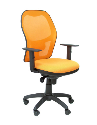 SILLA JORQUERA BALI CON BRAZOS MALLA NARANJA