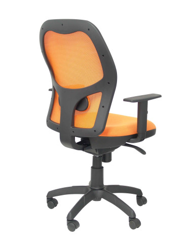 SILLA JORQUERA BALI CON BRAZOS MALLA NARANJA
