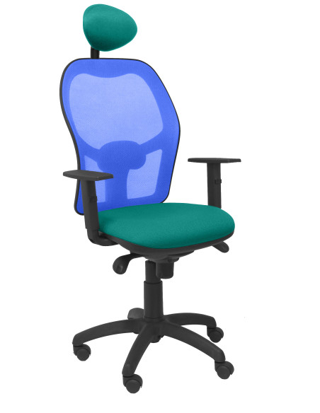 SILLA JORQUERA BALI CON CABECERO MALLA AZUL