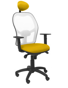 SILLA JORQUERA BALI CON CABECERO MALLA BLANCA