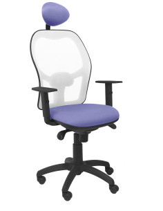 SILLA JORQUERA BALI CON CABECERO MALLA BLANCA 2