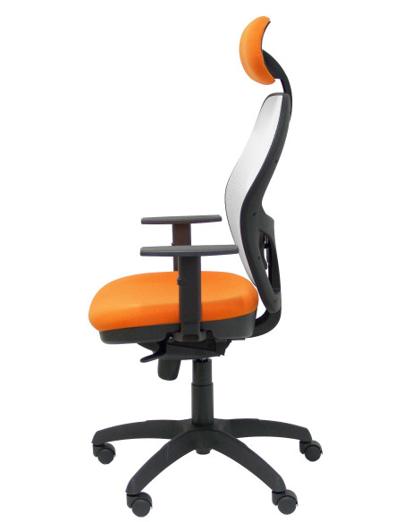 SILLA JORQUERA BALI CON CABECERO MALLA BLANCA