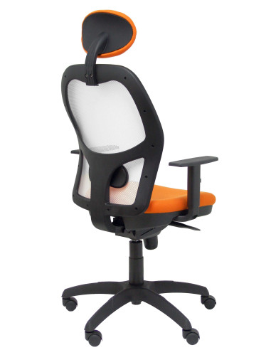 SILLA JORQUERA BALI CON CABECERO MALLA BLANCA