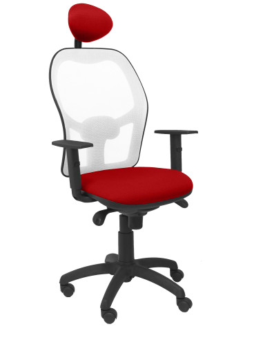 SILLA JORQUERA BALI CON CABECERO MALLA BLANCA