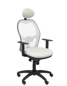 SILLA JORQUERA BALI CON CABECERO MALLA BLANCA