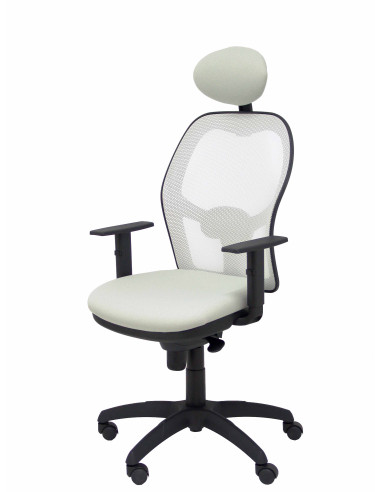 SILLA JORQUERA BALI CON CABECERO MALLA BLANCA