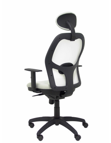 SILLA JORQUERA BALI CON CABECERO MALLA BLANCA