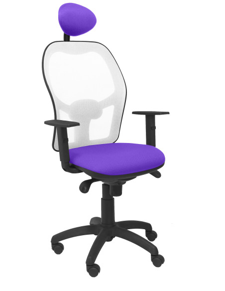 SILLA JORQUERA BALI CON CABECERO MALLA BLANCA
