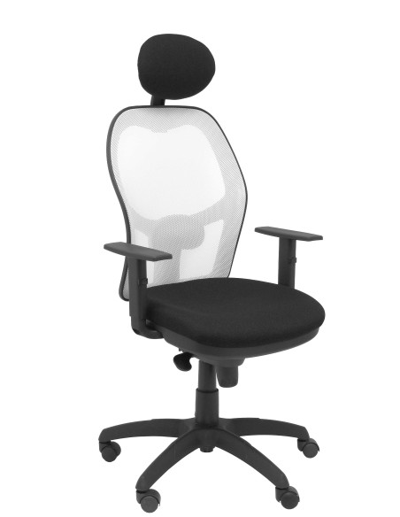 SILLA JORQUERA BALI CON CABECERO MALLA BLANCA