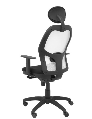 SILLA JORQUERA BALI CON CABECERO MALLA BLANCA