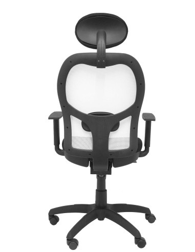 SILLA JORQUERA BALI CON CABECERO MALLA BLANCA