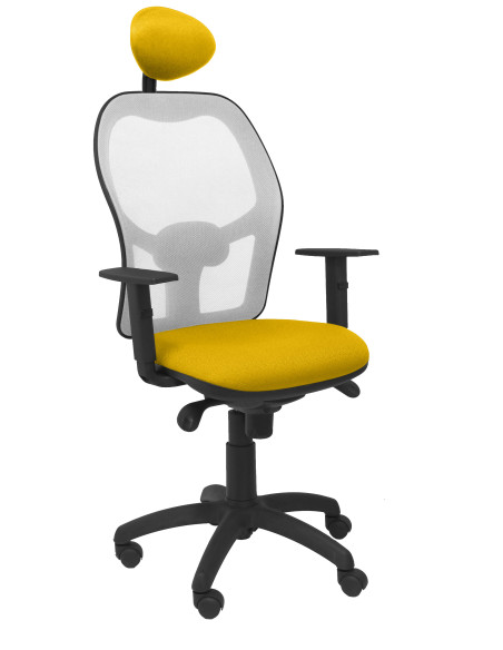 SILLA JORQUERA BALI CON CABECERO MALLA GRIS