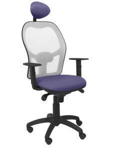 SILLA JORQUERA BALI CON CABECERO MALLA GRIS 2