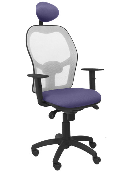 SILLA JORQUERA BALI CON CABECERO MALLA GRIS