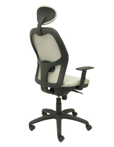 SILLA JORQUERA BALI CON CABECERO MALLA GRIS