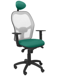 SILLA JORQUERA BALI CON CABECERO MALLA GRIS