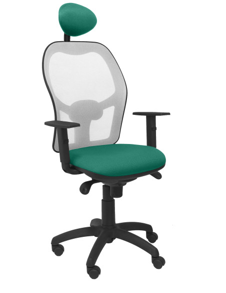 SILLA JORQUERA BALI CON CABECERO MALLA GRIS