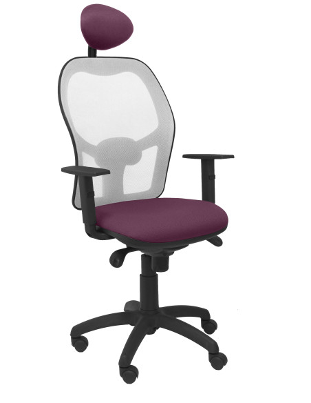 SILLA JORQUERA BALI CON CABECERO MALLA GRIS