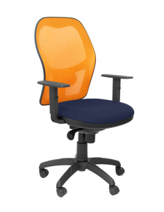 SILLA JORQUERA BALI CON BRAZOS MALLA NARANJA
