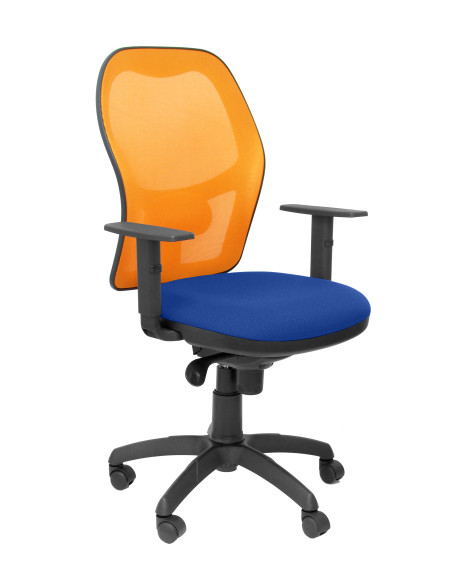SILLA JORQUERA BALI CON BRAZOS MALLA NARANJA