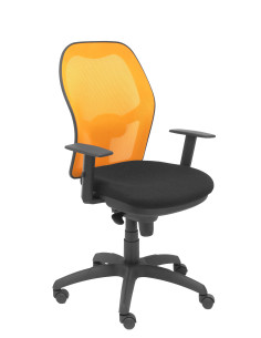SILLA JORQUERA BALI CON BRAZOS MALLA NARANJA