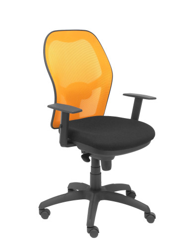 SILLA JORQUERA BALI CON BRAZOS MALLA NARANJA