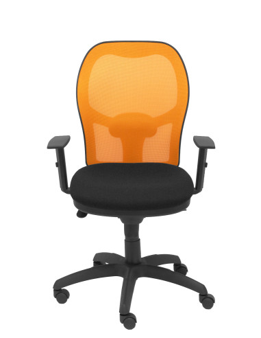 SILLA JORQUERA BALI CON BRAZOS MALLA NARANJA