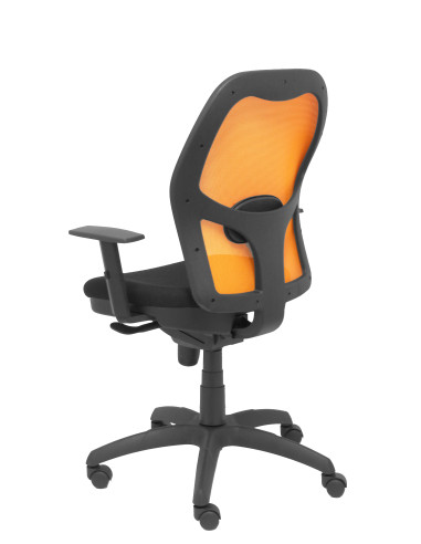 SILLA JORQUERA BALI CON BRAZOS MALLA NARANJA