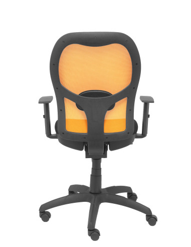 SILLA JORQUERA BALI CON BRAZOS MALLA NARANJA
