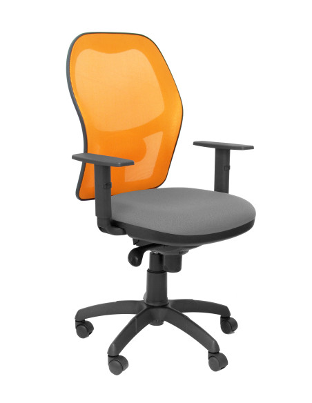 SILLA JORQUERA BALI CON BRAZOS MALLA NARANJA