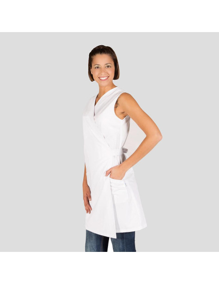 BATA MUJER CRUZADA SIN MANGAS BATA MUJER CRUZADA SIN MANGAS