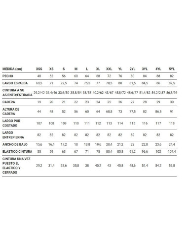 CONJUNTO UNISEX SIN BOTONES