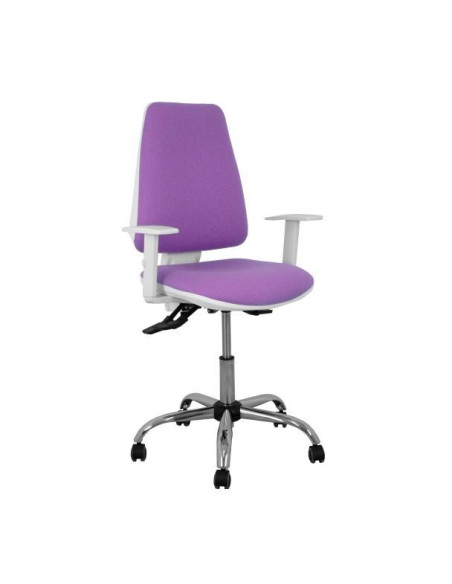SILLA PIQUERAS Y CRESPO ELCHE BLANCA BRAZOS REGULABLES MECANISMO ASINCRO REGULABLE EN ALTURA BASE METALICA RUEDAS PARQUET ASIENT