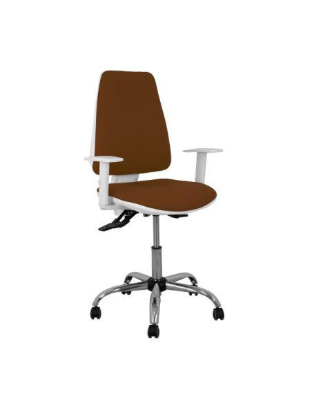 SILLA PIQUERAS Y CRESPO ELCHE BLANCA BRAZOS REGULABLES MECANISMO ASINCRO REGULABLE EN ALTURA BASE METALICA RUEDAS PARQUET ASIENT