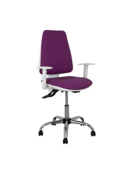 SILLA PIQUERAS Y CRESPO ELCHE BLANCA BRAZOS REGULABLES MECANISMO ASINCRO REGULABLE EN ALTURA BASE METALICA RUEDAS PARQUET ASIENT