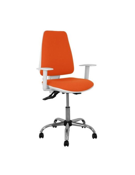 SILLA PIQUERAS Y CRESPO ELCHE BLANCA BRAZOS REGULABLES MECANISMO ASINCRO REGULABLE EN ALTURA BASE METALICA RUEDAS PARQUET ASIENT