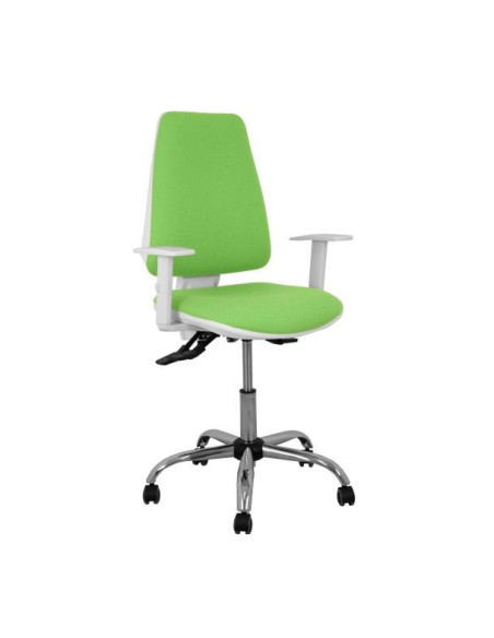 SILLA PIQUERAS Y CRESPO ELCHE BLANCA BRAZOS REGULABLES MECANISMO ASINCRO REGULABLE EN ALTURA BASE METALICA RUEDAS PARQUET ASIENT