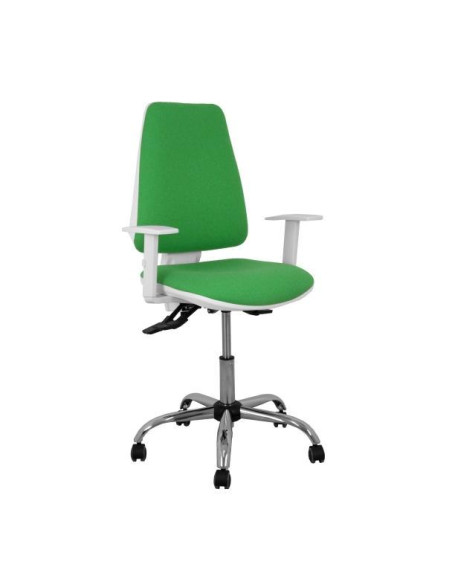 SILLA PIQUERAS Y CRESPO ELCHE BLANCA BRAZOS REGULABLES MECANISMO ASINCRO REGULABLE EN ALTURA BASE METALICA RUEDAS PARQUET ASIENT