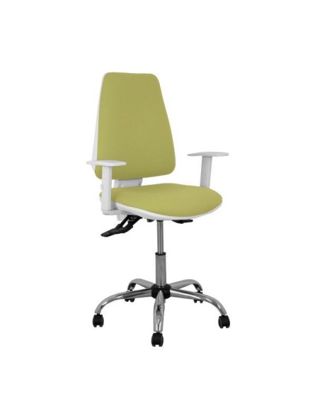 SILLA PIQUERAS Y CRESPO ELCHE BLANCA BRAZOS REGULABLES MECANISMO ASINCRO REGULABLE EN ALTURA BASE METALICA RUEDAS PARQUET ASIENT